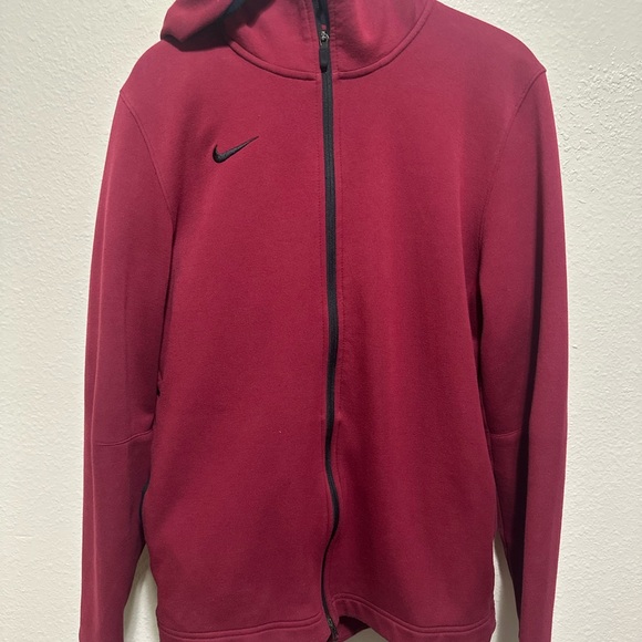 Nike Other - Nike Men's Burgundy Zip-Up Hoodie Dri-Fit Jacket sz L